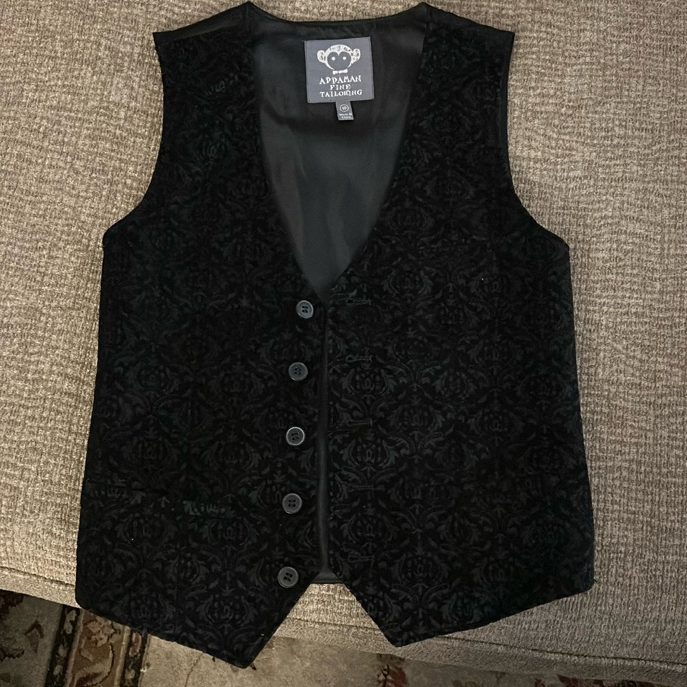Appaman black kids formal vest
